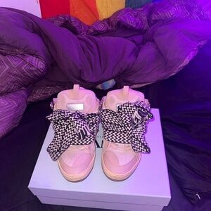 Lanvin LEATHER CURB SNEAKERS